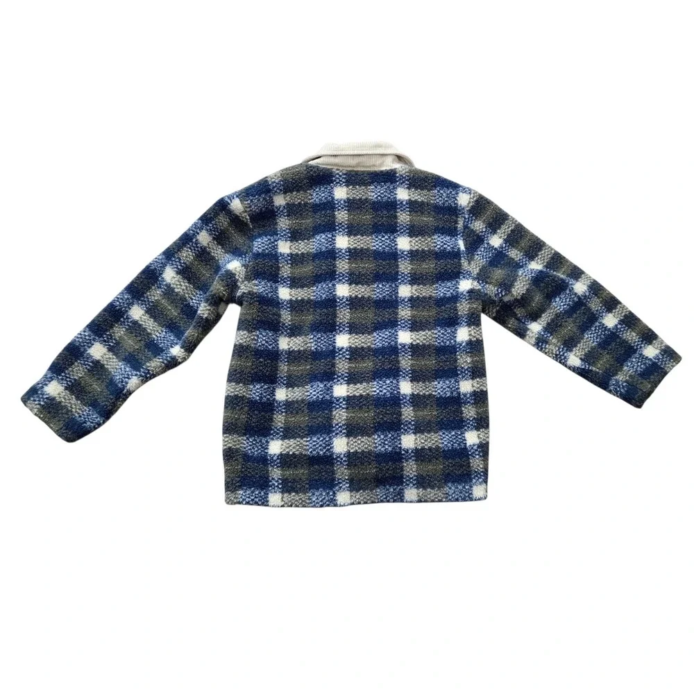 B.T.‎ Kids Boys 4T Coat Jacket Plaid Fleece Corduroy Collar Lined Warm Soft